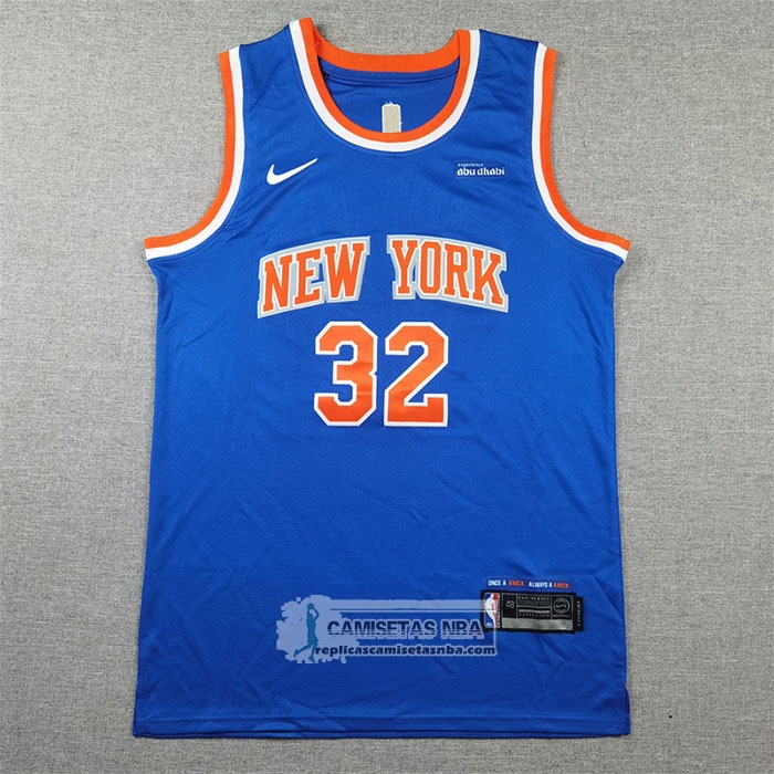 Camiseta New York Knicks Karl-Anthony Towns NO 32 Icon 2024-25 Azul